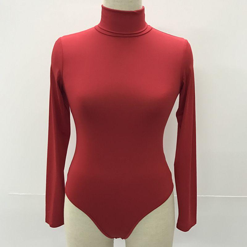 Зимняя водолазка женская с длинным рукавом базовый боди стрейч однотонная футболка топ