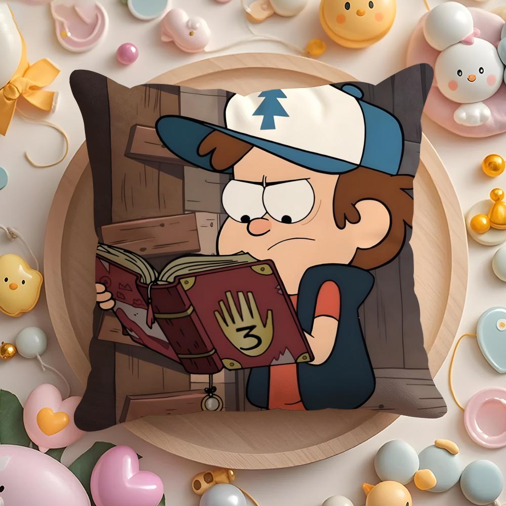 Подушка с принтом «G-gravity F-falls» для дома и автомобиля, многоцелевая наволочка - Двусторонняя, Мягкая и прочная для повседневного использования