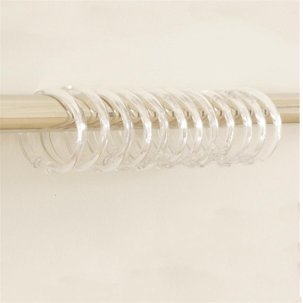 Креативная прозрачная занавеска для душа, кольцо, крючок для занавески, прозрачный круглый акриловый крючок для занавески для душа