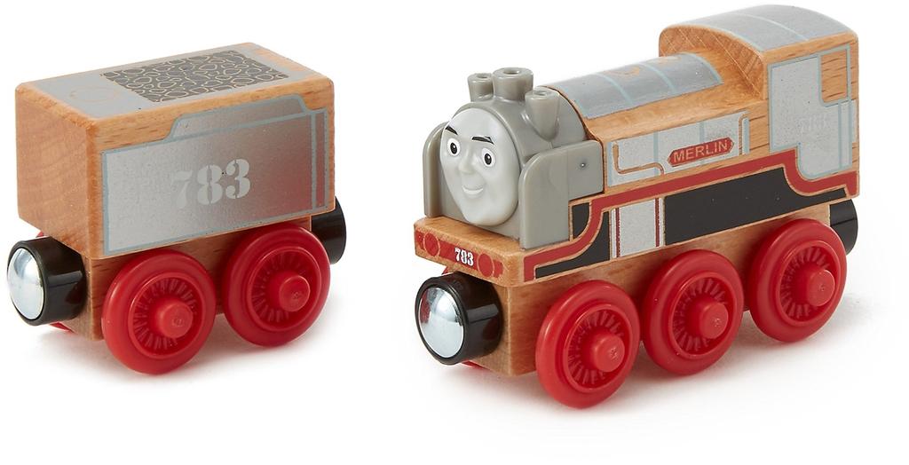 Паровозик Томас из серии деревянных рельс Merlin FHM50