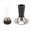 53.3mm Coffee Tamper Distributor Needle Set 2 In 1 Coffee Tamping Stirring Needle Tool Black