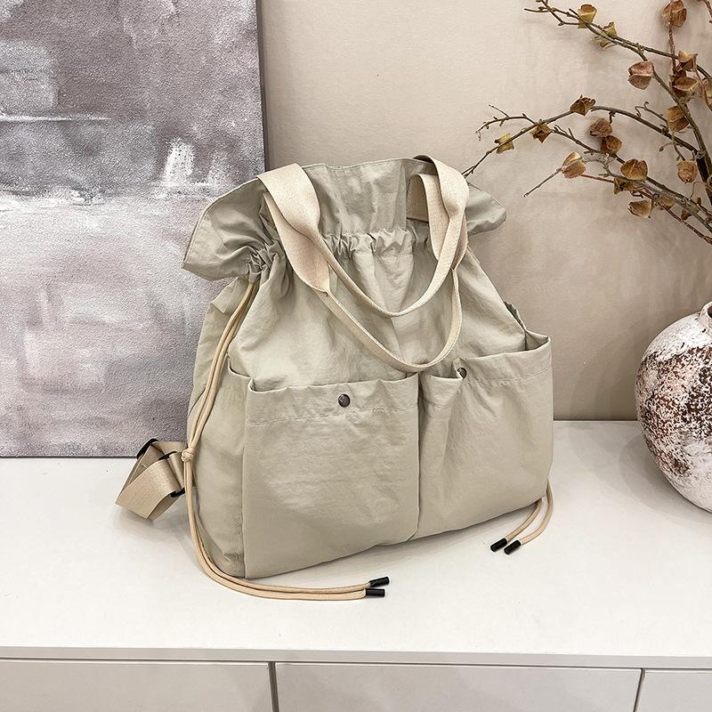 Женский рюкзак Облако Сумка на шнурке Многофункциональная сумка через плечо Сумка-тоут Дорожная сумка Легкая Большая вместимость Женская сумка