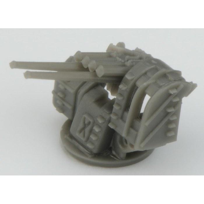 Fine Molds 1/700 Серия Nano Dread Тип 89 12,7-см зенитное орудие Пластиковые детали модели WA13 (Серый) 1 пакет
