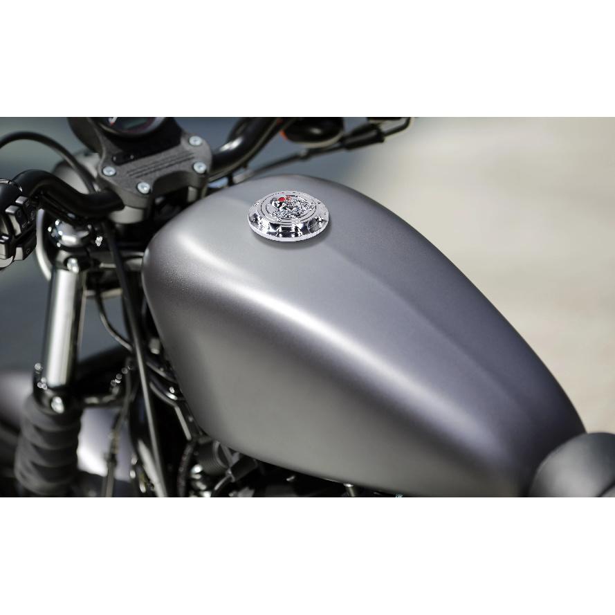 3D CNC Aluminum Motorcycle Tank Cover Fuel Gas Decorative Oil Cap for Harley Sportster XL 1200 883 X48 Dyna Touring Road King