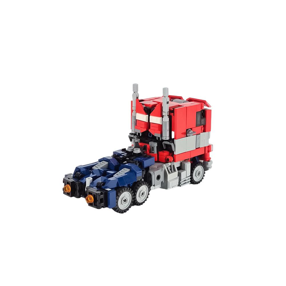 Autobot leader QT pillar building block figure boy birthday gift film and television peripheral small particle assembly building blocks