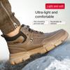 Labor Insurance Shoes Men's Anti-smashing and Anti-piercing Steel Baotou Work Shoes Deodorant Lightweight Soft Sole Construction Site Safety Shoes