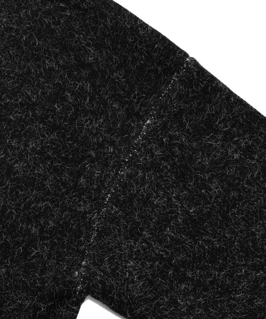 TRILLION Hairy Graphic Logo Oversized Jacquard Knit (Black)