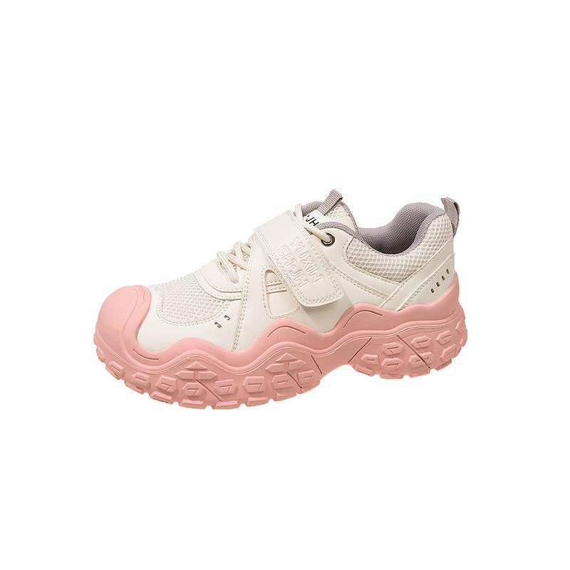 Большие уродливые симпатичные туфли с сетчатым лицом для женщин 2024 года, новые толстые подошвы для отдыха, спортивные туфли для одного человека, модные туфли для папы