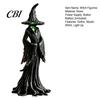 Wicked Witch Display Halloween Statue, LED Light Up Gothic Resin Figurine, Birthday Gift for Her Dark Fantasy Mysterious Sculpture Desktop Bookshelf