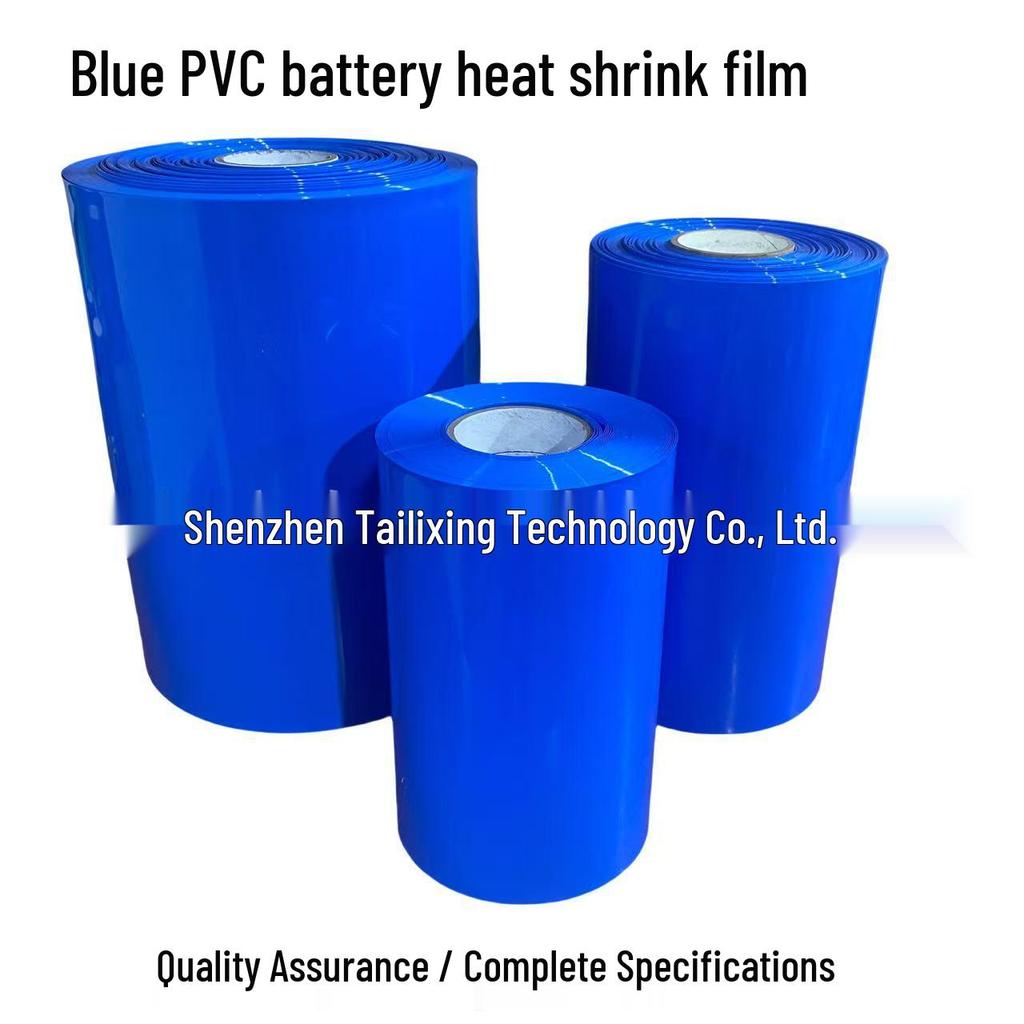 Blue PVC Heat Shrink Tube for Battery Sleeve and Mobile Power Pack Encapsulation