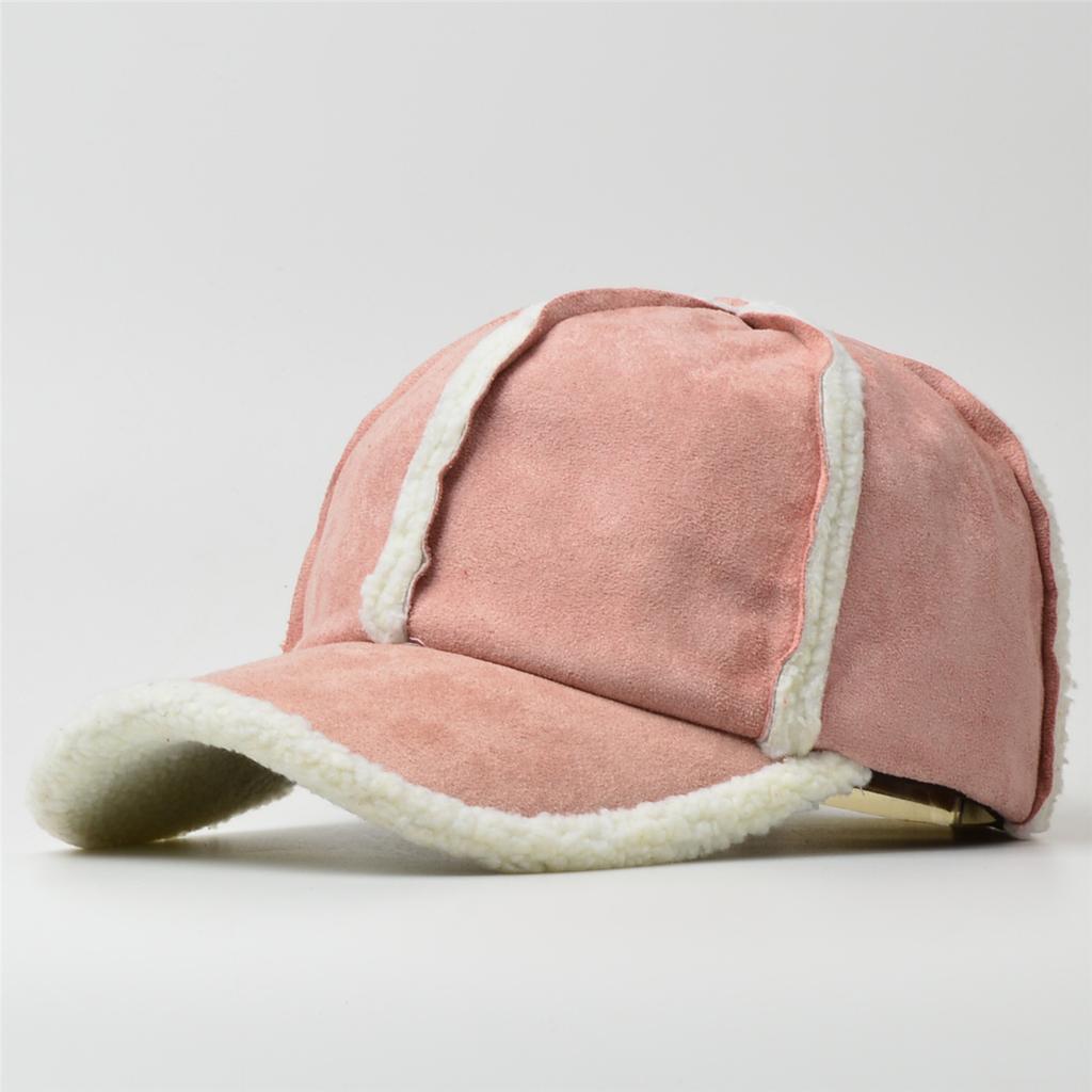 NORTWOOD 2 Styles Winter Suede Velvet Baseball Cap with Hot Thickened Warm Baseball Caps for Men Women Winter Warm Trucker Hats