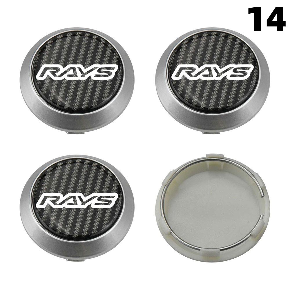 DBS3 4PCS New 64MM OD / 60MM ID Cap For Rims RAYS VOLK VR GRAM Emblem Wheel Center Cap Sport Car Logo Wheel Cover Hub caps