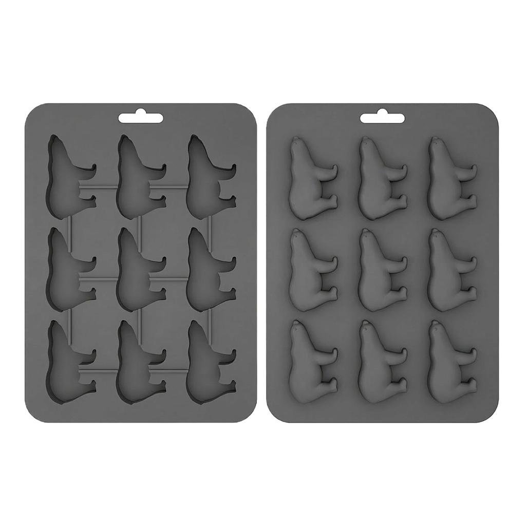 Animals Ice- Mold - Ocean Animals Turtle,Dolphins,Penguins,Silicone Mold For Baking Muffin Cake, Chocolate,Candy, Soap