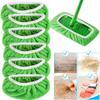 Sweeper Wet Dry Cleaning Cloths Reusable Green Microfiber Mop Pads Furniture Flooring Mop Head Replacement Washable Rag Towel