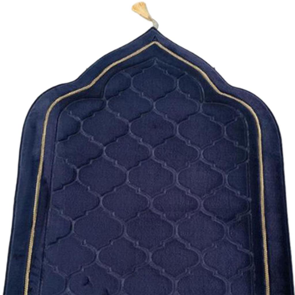 Молитвенный коврик для Рамадана, подарки, портативный, для мужчин, женщин, детей, толстые свадебные принадлежности с кисточками, дорожный молитвенный коврик, исламский молитвенный коврик