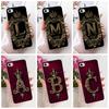 Чехол для iPhone 4 Прозрачный Роскошная Корона Буквы от A до Z 2D Плоский Узор Мягкий Чехол для Телефона Для iPhone A1349 A1332