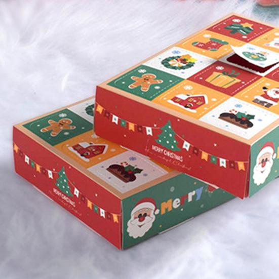 5 шт., рождественская пустая подарочная коробка, 12 сеток, забавный тычок пальцем, сделай сам, детский обратный отсчет, Адвент-календарь, сюрприз, слепая коробка, новогодний фестиваль, подарок