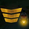 3X Motorcycle Stickers Reflective Warning Trapezoidal Arrow Tail Fender Racing Bumper Decal Adhesive Tape for Car Pegatinas Moto