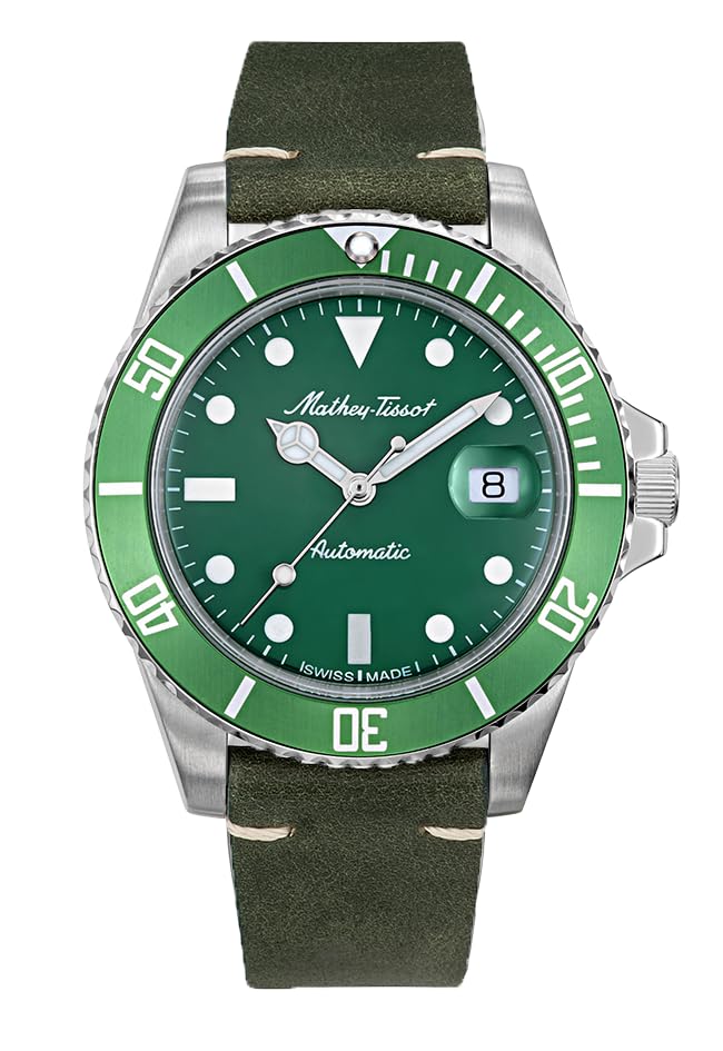 Mathy Vintage Automatic 42mm H901ATLV Green Automatic Watch Mathey-Tissot Men's