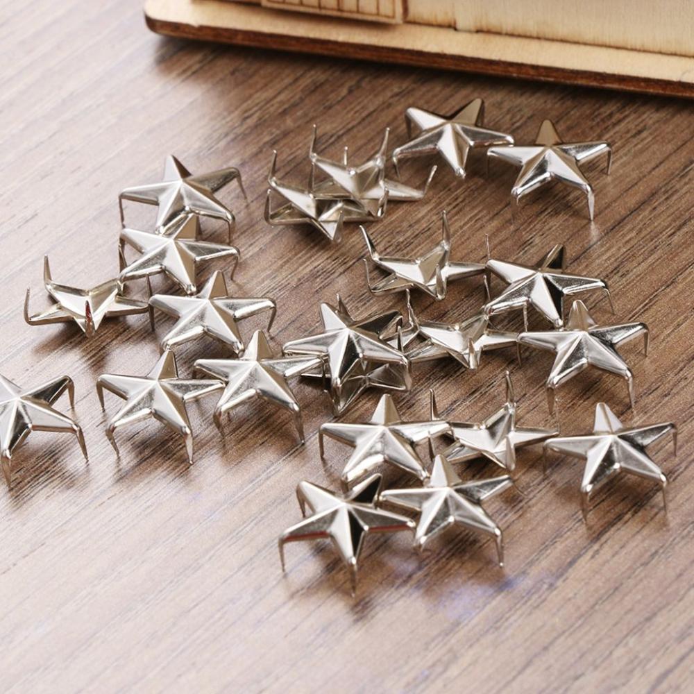Nailhead Quality for Hat,Bag,Clothes Releasable Garment Supplies Star Rivets DIY Studs Sewing Decor