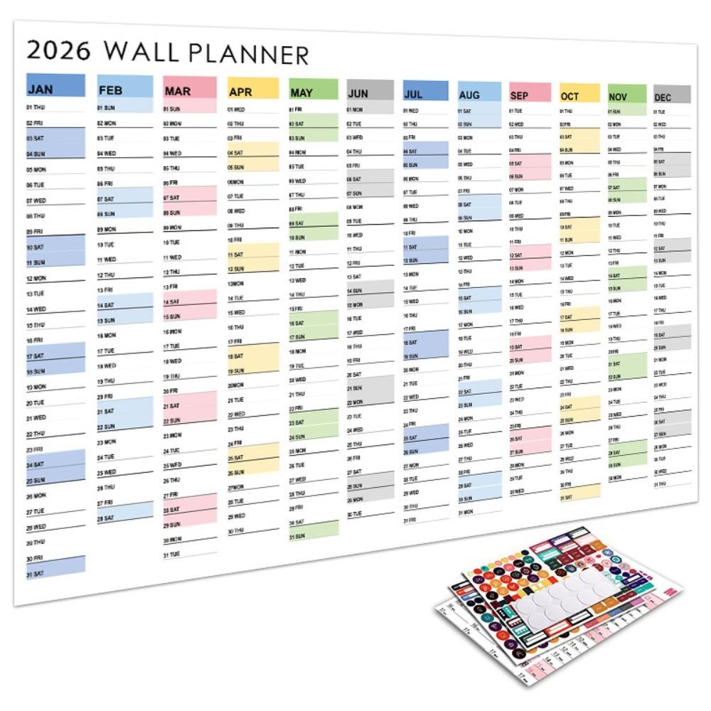 To Do List Schedule Yearly Daily Calendar Annual Planner 365 Days Planner Sheet Home Office