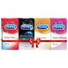 Мультипак презервативов Durex для мужчин (Дополнительное время, Дополнительное в точку, Дополнительное в рубчик, Дополнительное время) - 10 счет (Пакет из 4)