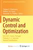 The Dynamic Control and Optimization : DCO 2021, Aveiro, Portugal, February 3-5, Selected, Revised Contributions Book