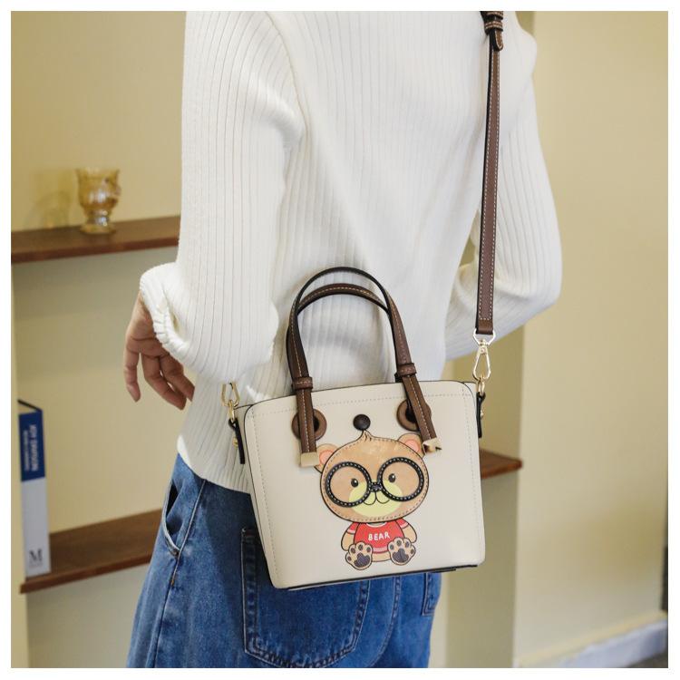 Contrast Color Cute Tote Bag, Large Capacity Fashion Choice.