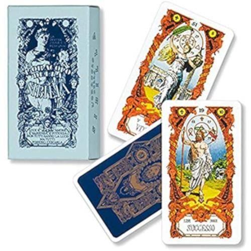 Cartes de tarot - DAL NEGRO - Tarocco Oracolo Della Sibilla - 52 pièces - Blanc/Multicolore