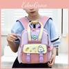 Cartoon Rabbit Cute Astronaut Printed Childrens Backpack With Wallet For School