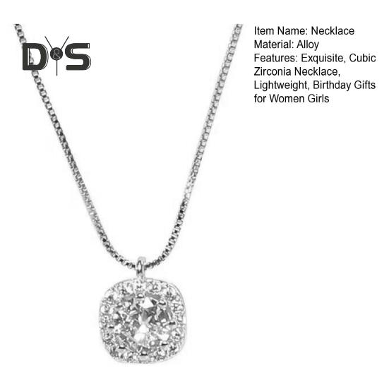 Ожерелье-чокер в виде капли с кубическим цирконием Сверкающее бриллиантовое ожерелье Кристалл Горный хрусталь Блестящее ожерелье Ювелирные изделия День матери Годовщина День рождения