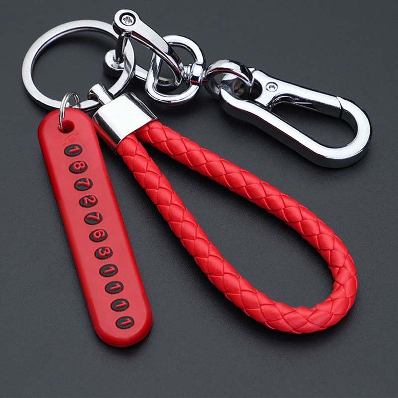 Простота подарков брелок брелок анти-потеря цифровой высокое качество красивый новый приход номер телефона пластина кулон DIY автомобильный аксессуар