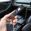Car Carbon fiber Key Ring Chain Holder Car Key Ring For BMW M Power X1 e84 X3 f25 X5 e53 x6 e71 ix3 i3 320i 330d M4 1 3 5 Series mkhr65