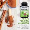 Berberine hydrochloride 1200 mg, containing organic Ceylon cinnamon - 120 capsules