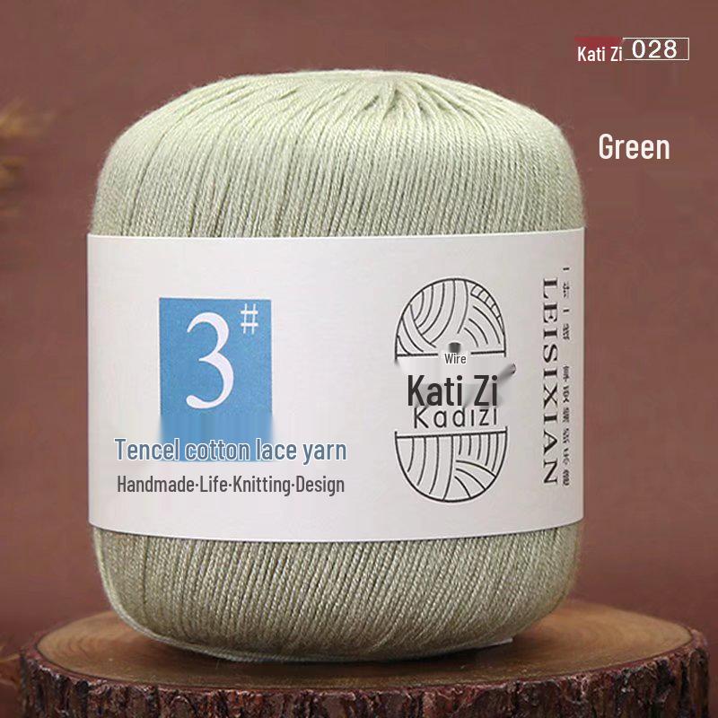 Пряжа Tencel Хлопок Кружево для Летнего Вязания Крючком и DIY - Нет. 3