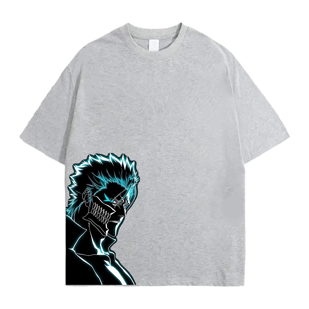 Grimmjow Jaegerjaques Graphic T Shirt BLEACH Anime Harajuku Vintage Casual T Shirt Men Women Oversized Cotton Short Sleeve Tees
