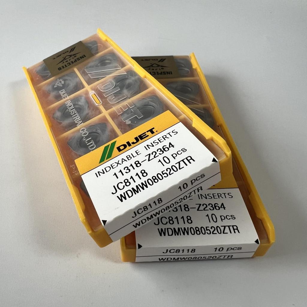 WDMW080520ZTR JC8118 / Industrial Indexable Carbide Inserts 10 Pcs