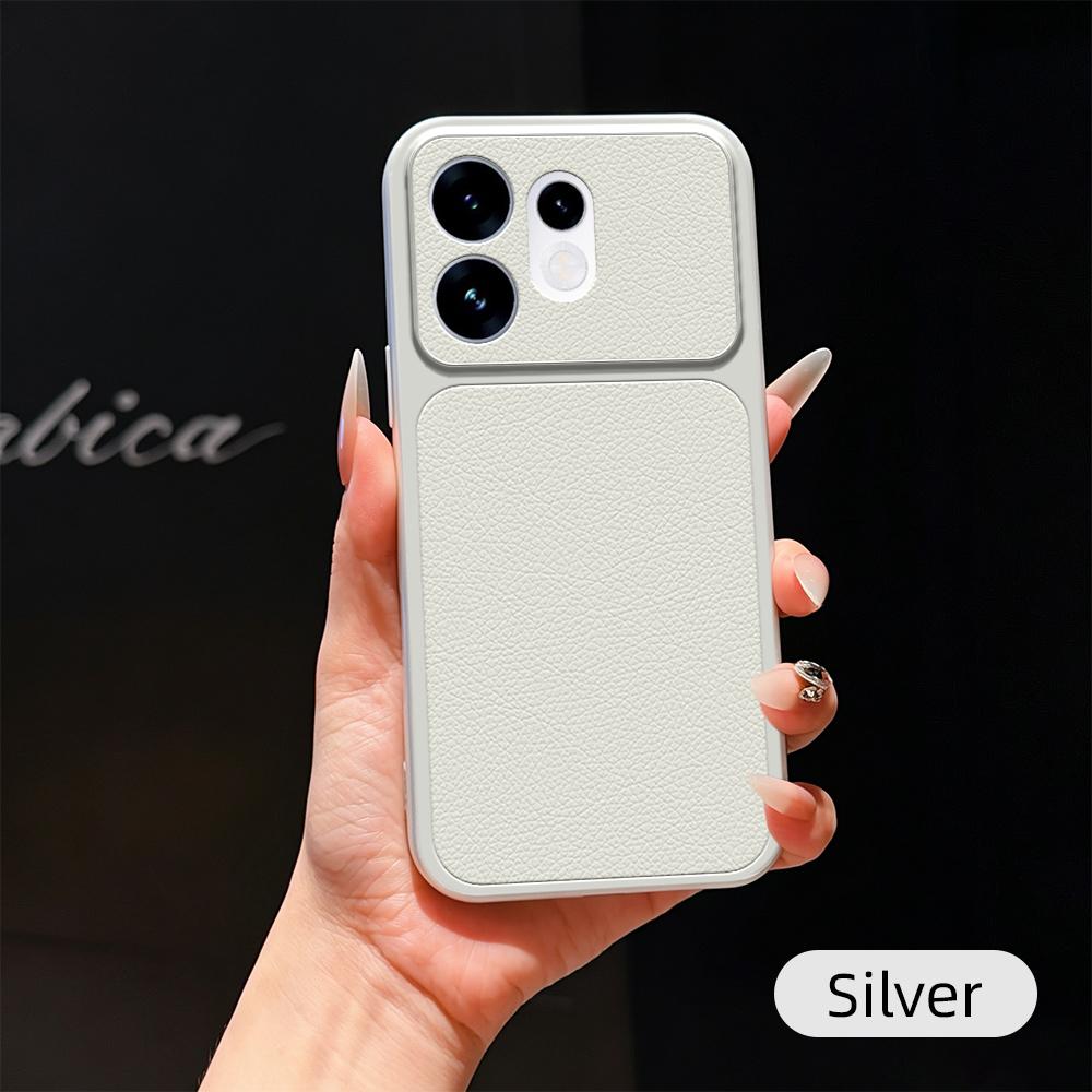 Чехол для телефона для OPPO Reno 16 15 Pro Max 15F 15C Coque Capa Конфетный ПУ Натуральная кожа Защита камеры Мягкая задняя крышка