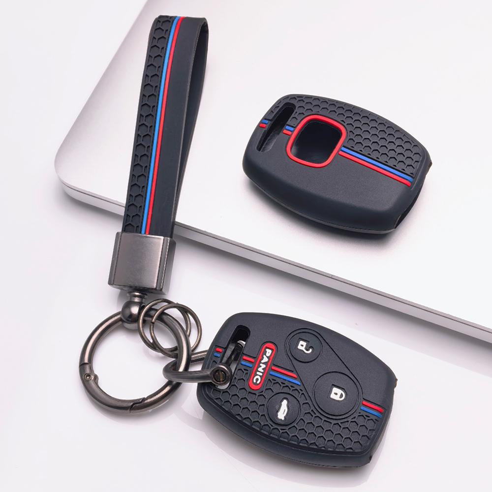 Чехол для брелока для Honda Accord Civic CR V CR Z с брелоком, устойчивая к царапинам поверхность, ударопрочная конструкция, текстура с мягким захватом, легкая установка