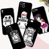 Черный чехол из ТПУ для iPhone 5 5s se 2020 6 6s 7 8 plus x 10 XR XS 11 12 13 mini pro MAX задняя крышка Waifu Girl Anime