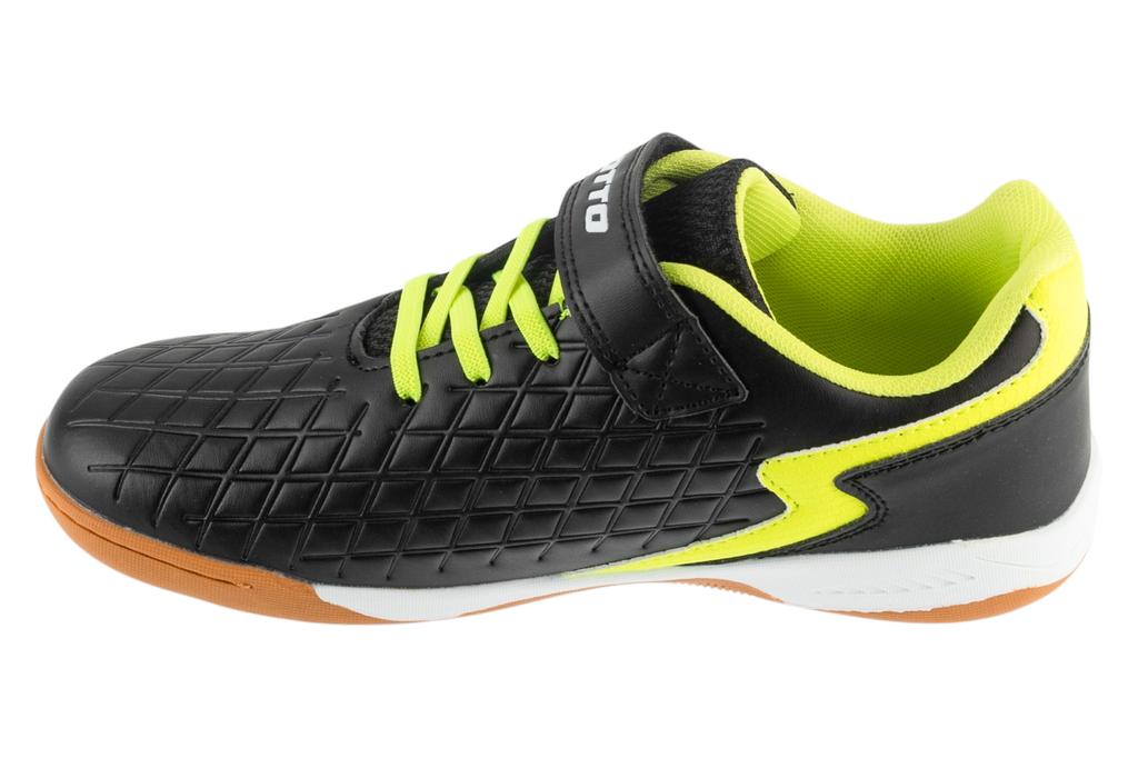 Lotto Dasher T, for Boy black Indoor football trainers