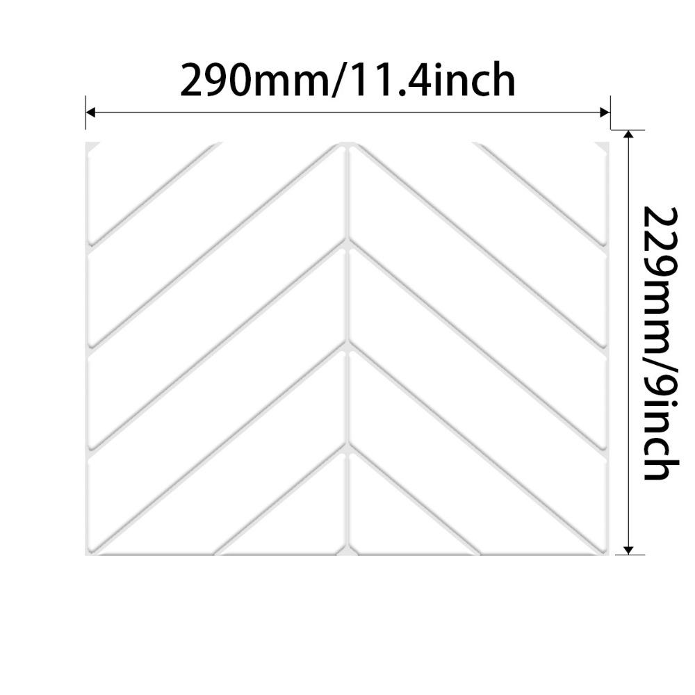 Водонепроницаемая самоклеящаяся фартук 11,4" x 9" Настенная плитка Прочные обои для кухни ванной