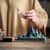 Цяньлицзяншань Креативная керамическая курильница для благовоний Курильница для благовоний для помещений Подставка для благовоний-палочек Курильница для благовоний с обратным потоком Украшение