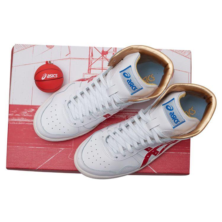 Asics Japan L Retro Slam Dunk Mitsui Special Shoe Box High Top Vintage Basketball Shoes Unisex Sneaker White Red 1203A138-100(S-BOX)