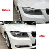 2 шт. глянцевая черная накладка на фару для BMW 3 серии E90 E91 седан универсал 2005-2012