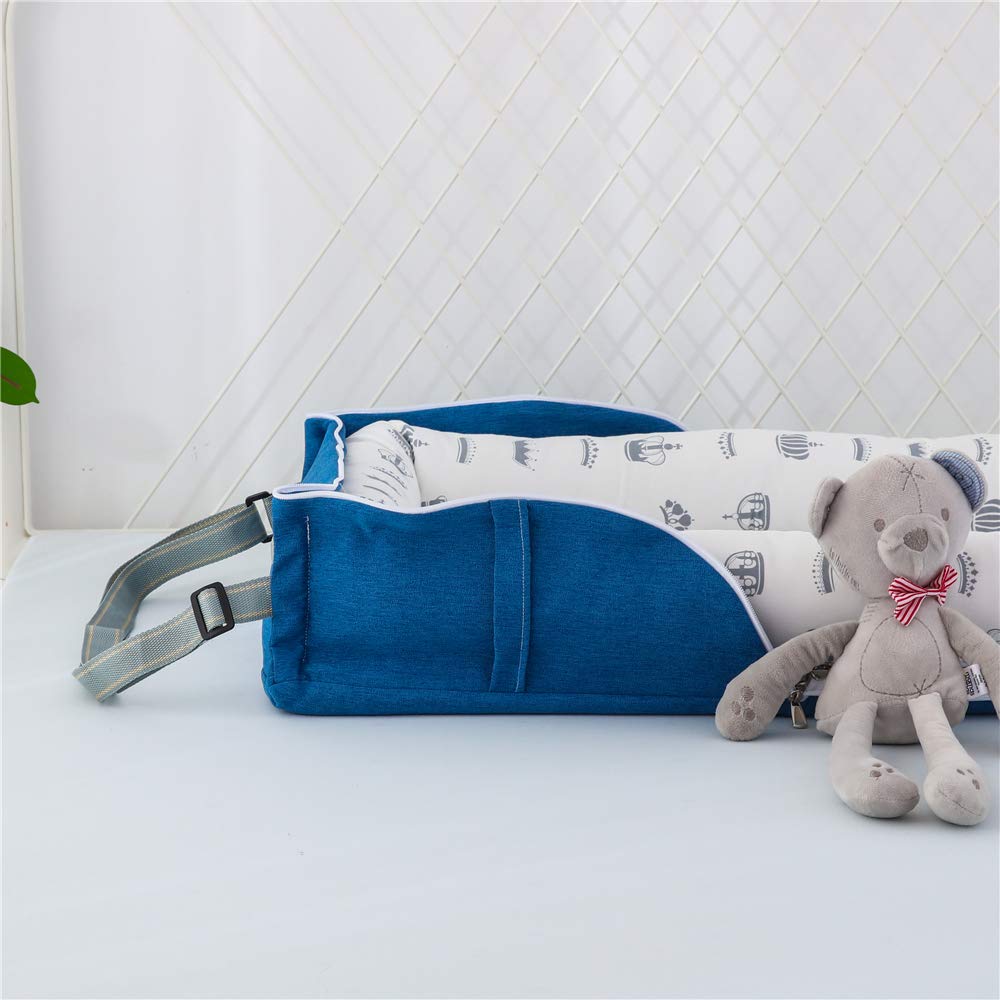 Luddy Baby с портативной детской люлькой, для новорожденных, подушкой, кроваткой-вкладышем, складной, колыбелью, для совместного сна, портативный, дышащий, моющийся, подарок, 0-24 месяца