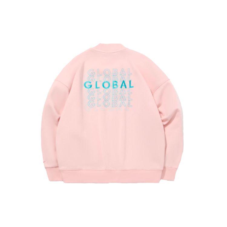 Li Ning Свободный флисовый теплый пуловер Повседневная спортивная толстовка Женские толстовки Розовый AWDQ706-5