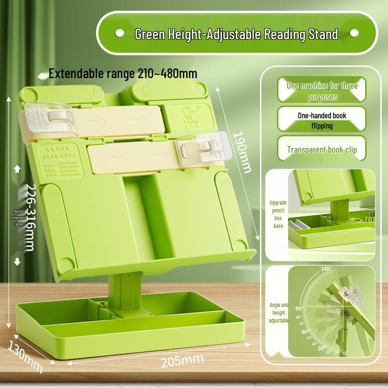 Adjustable Multifunctional Reading Stand & Bookshelf for Students