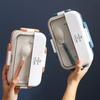 Practical Good Sealing Pack Rice Portable Built-in Cutlery Outdoor Lunch Box for School Lunch Box