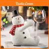 Креативная скандинавская рождественская подставка для вина из смолы в виде снеговика и медведя для гостиной и обеденного стола Смола)